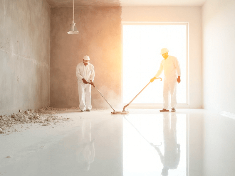 До и после уборки - пыль со стен